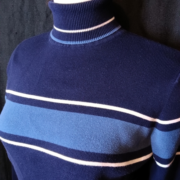 Ocean Pacific Blue Turtleneck Sweater - Picture 2 of 6